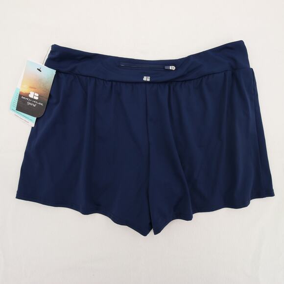 Beach House Swim Shorts Navy Blue Board Shorts Zip Pockets UPF 50 12 Stella NWT - Picture 13 of 13